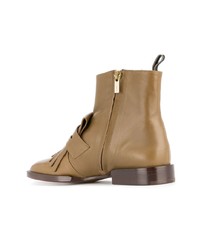 Bottines en cuir marron Clergerie