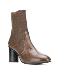 Bottines en cuir marron Stuart Weitzman