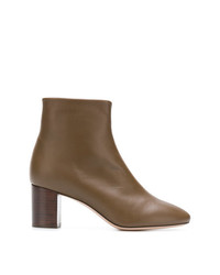 Bottines en cuir marron Morobé