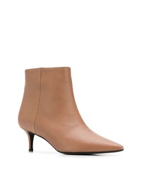 Bottines en cuir marron Marc Ellis