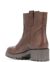 Bottines en cuir marron P.A.R.O.S.H.