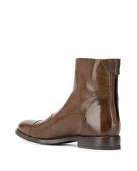 Bottines en cuir marron Alberto Fasciani