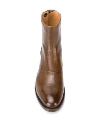 Bottines en cuir marron Alberto Fasciani