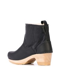 Bottines en cuir noires No.6