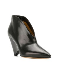 Bottines en cuir noires Isabel Marant