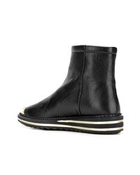 Bottines en cuir noires Giuseppe Zanotti Design