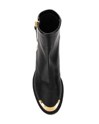 Bottines en cuir noires Giuseppe Zanotti Design