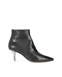 Bottines en cuir noires AGL