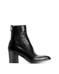 Bottines en cuir noires Alberto Fasciani