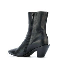 Bottines en cuir noires A.F.Vandevorst