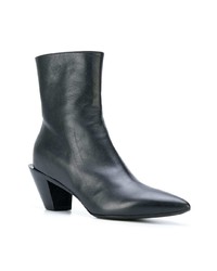 Bottines en cuir noires A.F.Vandevorst