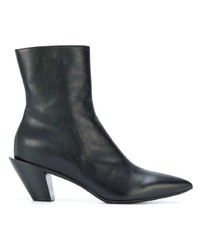 Bottines en cuir noires A.F.Vandevorst