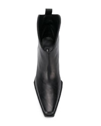 Bottines en cuir noires Ann Demeulemeester