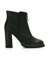 Bottines en cuir noires Sarah Chofakian