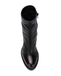 Bottines en cuir noires Ann Demeulemeester