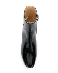 Bottines en cuir noires Francesco Russo