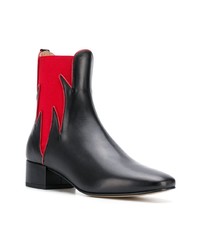 Bottines en cuir noires Francesco Russo