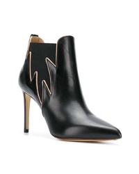 Bottines en cuir noires Francesco Russo