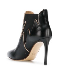 Bottines en cuir noires Francesco Russo