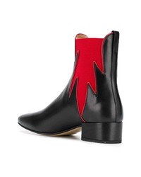 Bottines en cuir noires Francesco Russo