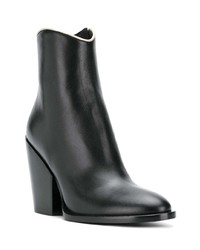 Bottines en cuir noires A.F.Vandevorst