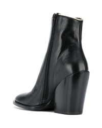 Bottines en cuir noires A.F.Vandevorst