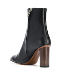 Bottines en cuir noires Neous