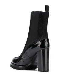 Bottines en cuir noires Premiata