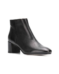 Bottines en cuir noires Fabio Rusconi