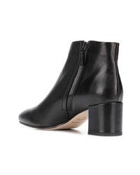 Bottines en cuir noires Fabio Rusconi