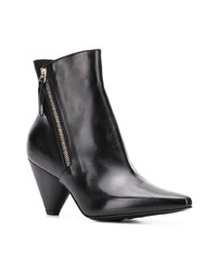 Bottines en cuir noires Premiata