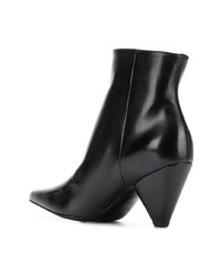 Bottines en cuir noires Premiata