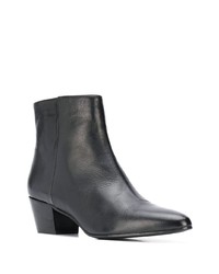 Bottines en cuir noires Marc Ellis