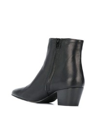 Bottines en cuir noires Marc Ellis