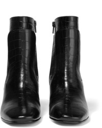 Bottines en cuir noires Givenchy