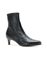 Bottines en cuir noires Antonio Barbato