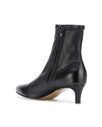 Bottines en cuir noires Antonio Barbato