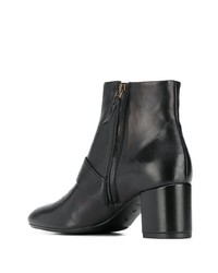 Bottines en cuir noires Anna Baiguera