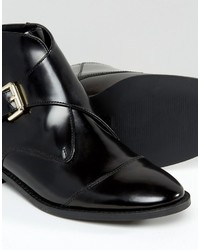 Bottines en cuir noires Office