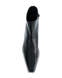 Bottines en cuir noires Ann Demeulemeester