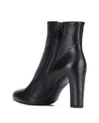 Bottines en cuir noires Del Carlo