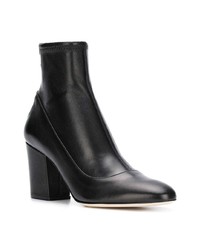 Bottines en cuir noires Sergio Rossi