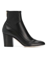 Bottines en cuir noires Sergio Rossi