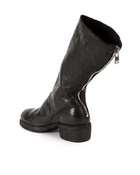 Bottines en cuir noires Guidi