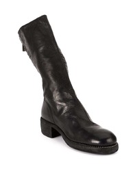 Bottines en cuir noires Guidi