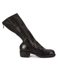 Bottines en cuir noires Guidi