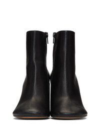 Bottines en cuir noires MM6 MAISON MARGIELA