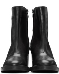 Bottines en cuir noires Robert Clergerie