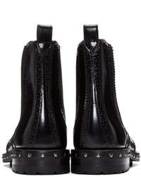Bottines en cuir noires Dolce & Gabbana
