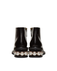 Bottines en cuir noires Nicholas Kirkwood